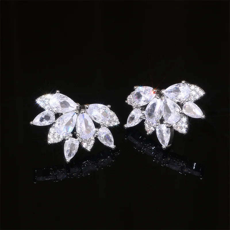 Sparkling stone studded earrings for women for parties