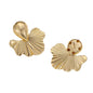 Vintage Apricot Leaf Earrings for Women