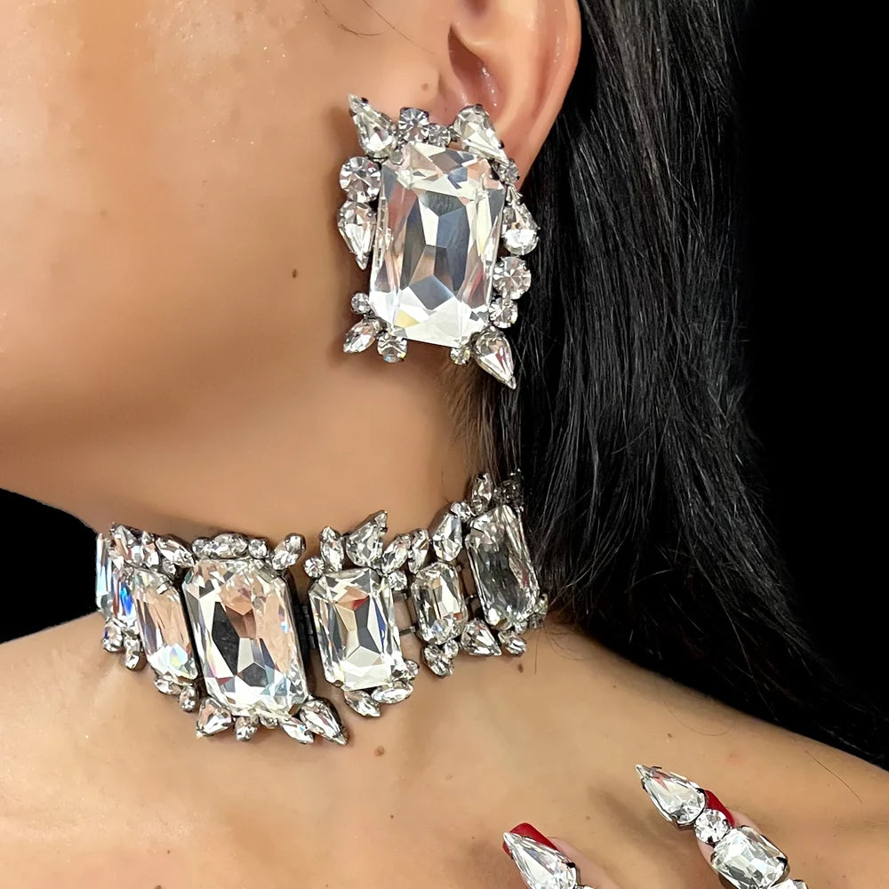 Crystal Party Jewelry Set for Women