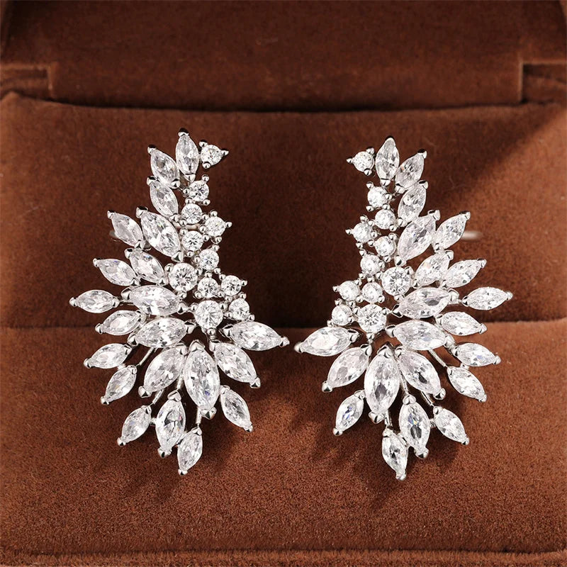 Sparkling stone studded earrings for women for parties