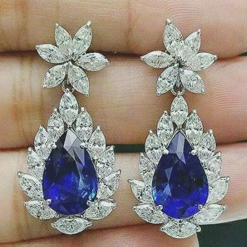 Sparkling stone studded earrings for women for parties